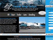 Tablet Screenshot of precisionstorageconcepts.com